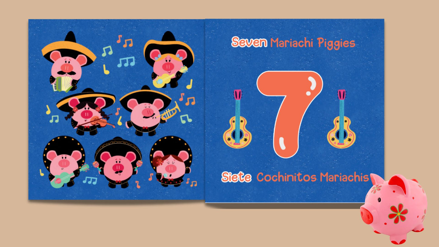 Counting Piggies/Cochinitos Contando:A First Bilingual Numbers Book