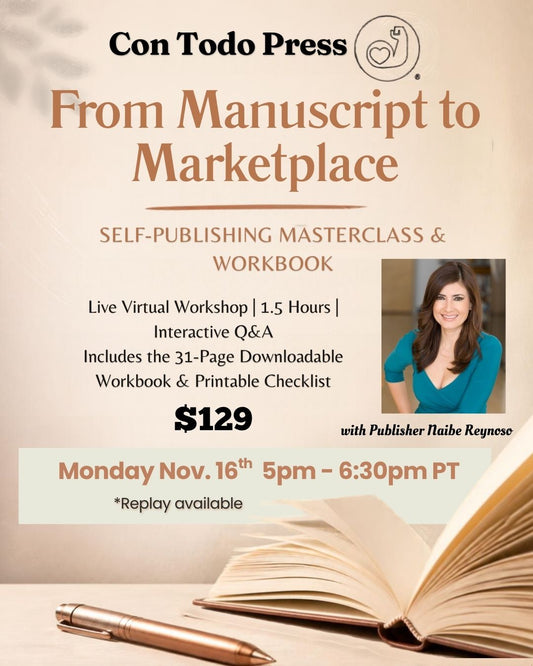Mastercalss: From Manuscript to Marketplace: The Complete Self-Publishing Masterclass & Workbook