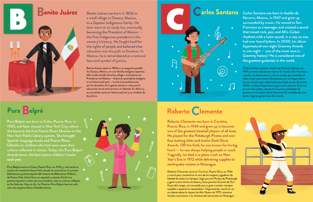 PRE-ORDER Latino Legends A–Z: 52 Bilingual Biographies of Hispanic Heroes